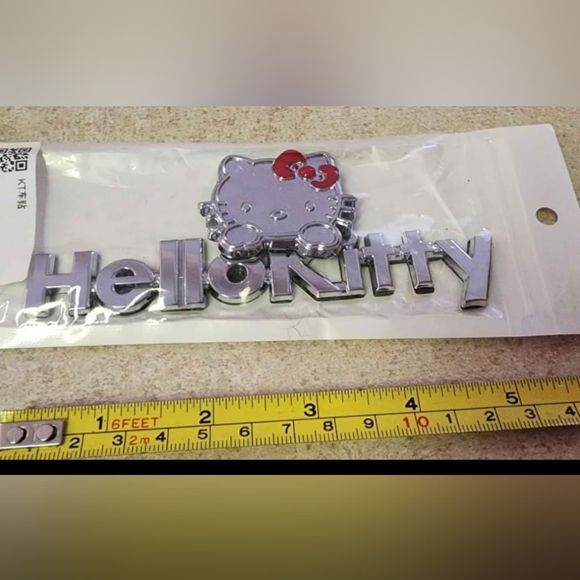 COPY - New Hello Kitty car or laptop emblem with adhesive back.  SHIPPING AVAIL… - Picture 1 of 14